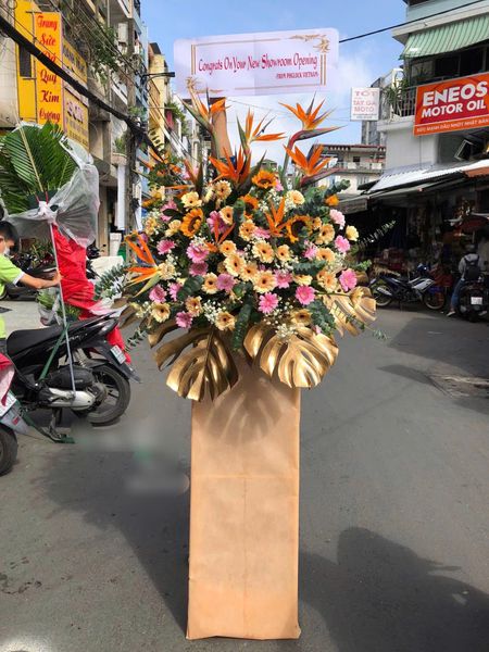 Hoa Chúc Mừng: Kệ Hoa Khai Trương Congrats- HCM43