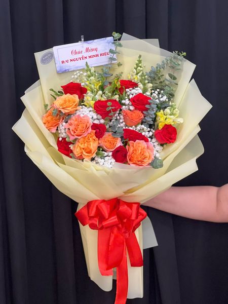  Bó Hoa Hồng Nắng Trong Tim - Hoa 20/10 - HBD281 