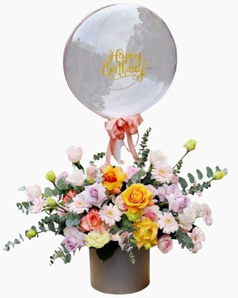 Hoa Và Bong Bóng: Hoa Bong Bóng Cam Nồng Cháy - HBB01
