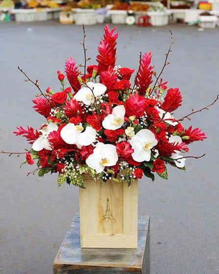 Hoa Lan: Hộp Hoa Khai Trương Để Bàn Ngày Hạnh Phúc - HCH78