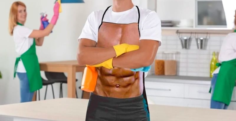 Tạp dề nấu ăn in body - quà sinh nhật hài hước cho bạn thân nữ thích nấu nướng