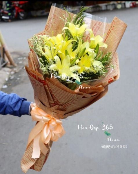 Bó Hoa Ly Vàng - HBD53