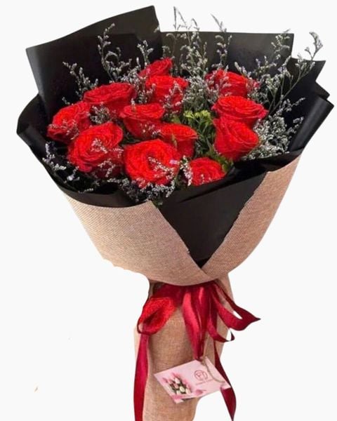Hoa Bó Dài: Bó Hoa Hồng Đỏ Tình Yêu - HBD05