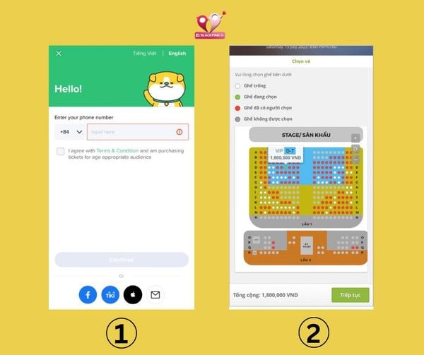 hướng dẫn mua vé concert blackpink trên ticketbox