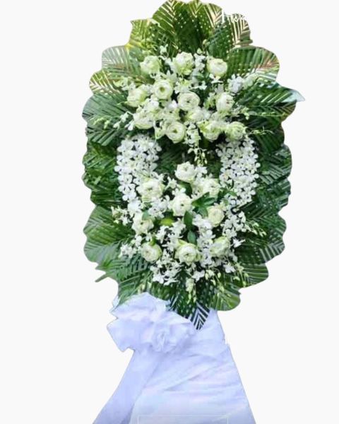 Vòng Hoa Tang Lễ: Thanh Tịnh - HTL42 - Vòng Hoa Đám Tang