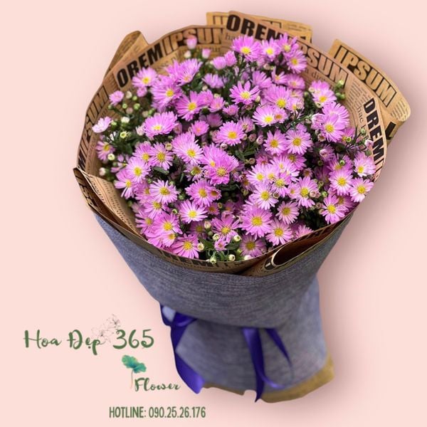 Bó hoa cúc thạch thảo