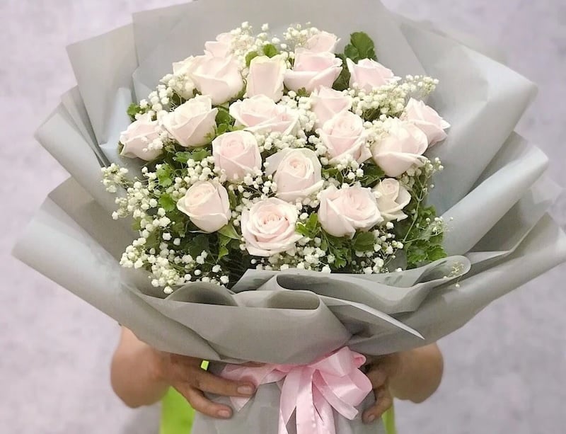 Bó Hoa 20 Hoa Hồng Pastel - HBD234