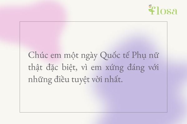 Một lời chúc 8/3 cho người yêu kèm theo một bó hoa