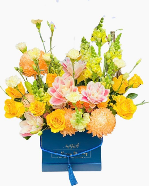 Hộp Hoa Tươi: Hộp Hoa Sự Duyên Dáng - HH25 | Flosa