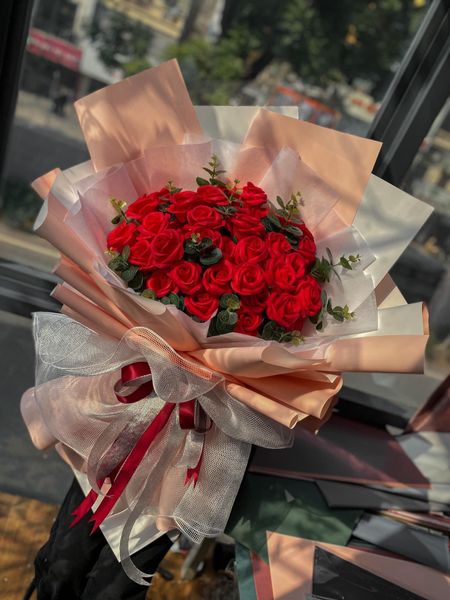  Bó Hoa Hồng Sáp Màu Đỏ - HST02 