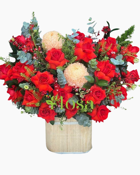Hộp Hoa Tươi: Hoa Hộp Khúc Tình Ca Đỏ-HH76 | Flosa