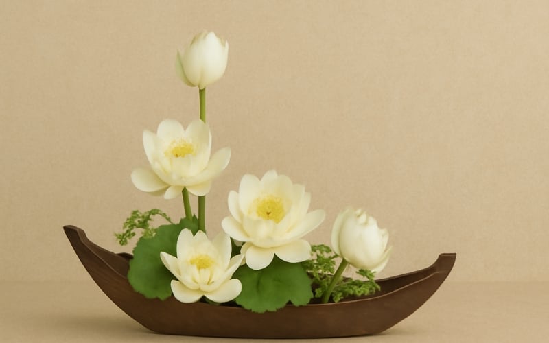 Cắm hoa thuyết trình chủ đề Điểm tựa