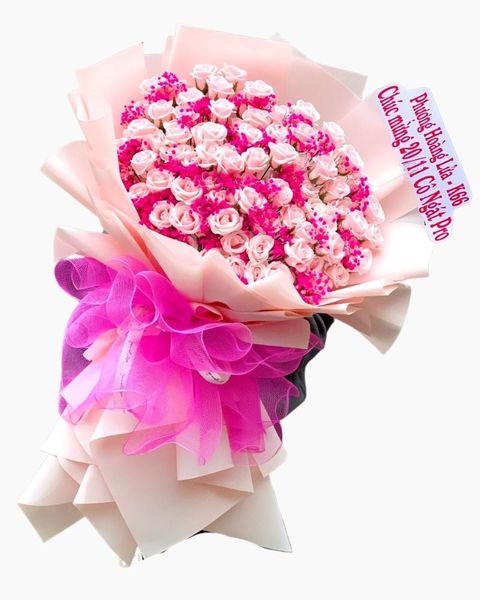 Soap Flowers: Bó Hoa Hồng Sáp Mix Baby - HST29