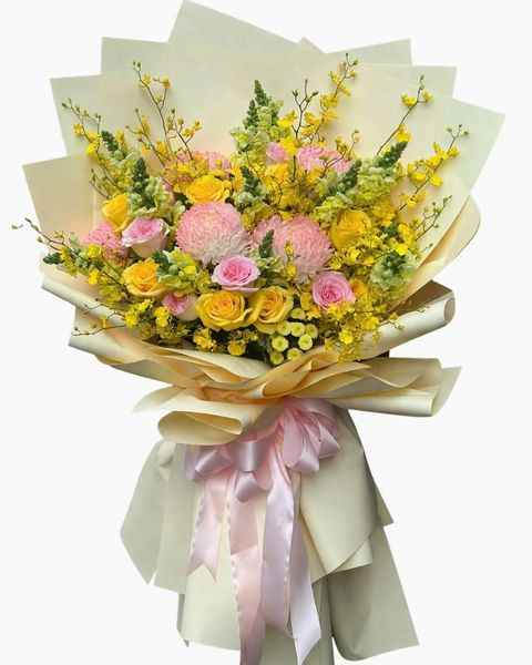 Hoa Bó Dài: Bó Hoa Nắng Mai - HBD362