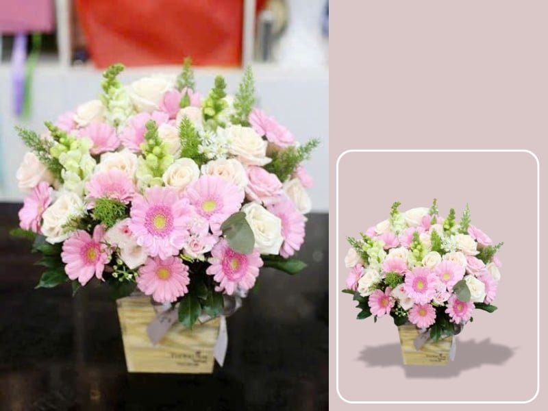 Hộp Hoa Gỗ Mây Ngàn - HCH21