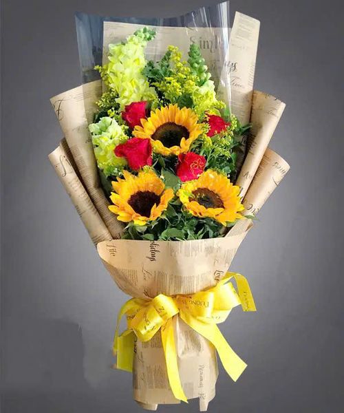 Hoa Bó Dài: Bó Hoa May Mắn - HBD184