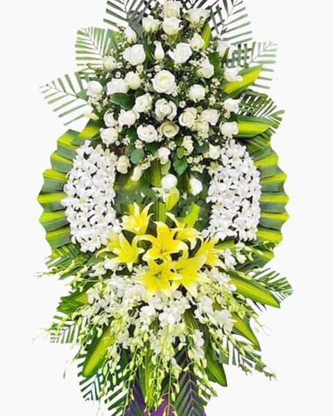 Vòng Hoa Tang Lễ: Vòng Hoa Đám Tang Thương Tiếc - HTL62