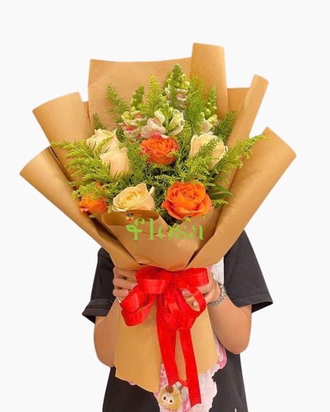Hoa Bó Dài: Bó Hoa Nhiệt Huyết Thanh Lịch-HBD320