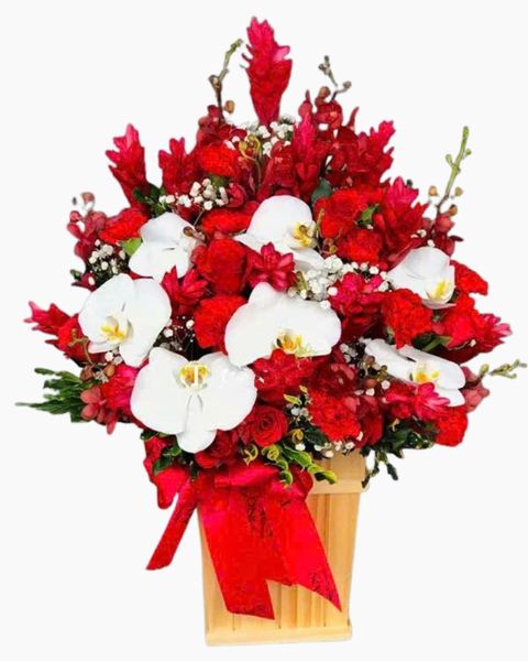 Hoa Màu Đỏ: Hộp Hoa Tiếp Bước - HCH48