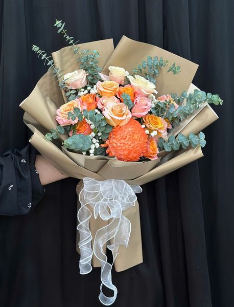 Hoa Bó Dài: Bó Hoa Ấm Áp - Hoa 20/10 - HBD298