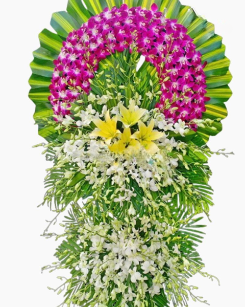 Vòng Hoa Tang Lễ: Thành Kính Phân Ưu - HTL61 - Vòng hoa đám tang