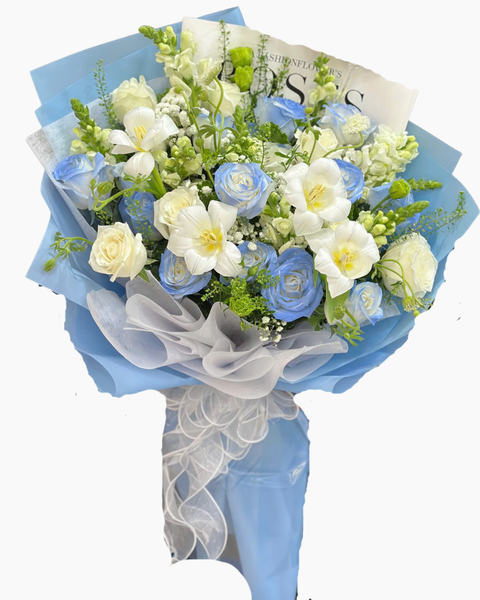 Hoa Bó Dài: Bó Hoa Nắng Trên Mây Trắng - 20/10 - HBD287