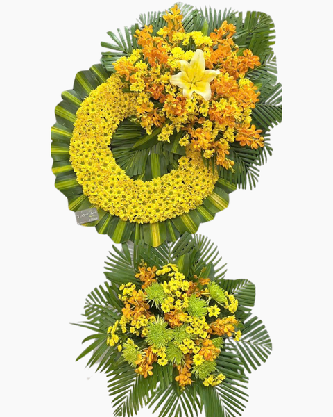 Hoa Chia Buồn: Vòng Hoa Tình Luyến   - HTL189 | Flosa