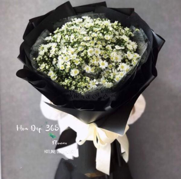 Bó Hoa Thạch Thảo Trắng