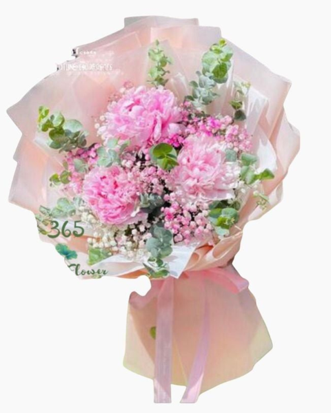 Hoa Bó Dài: Bó Mẫu Đơn Dấu Yêu - HBD97