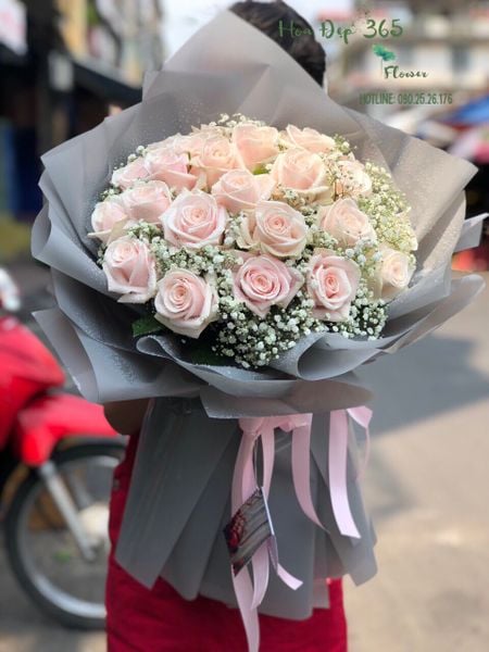 Bó Hoa 20 Hoa Hồng Pastel - HBD234