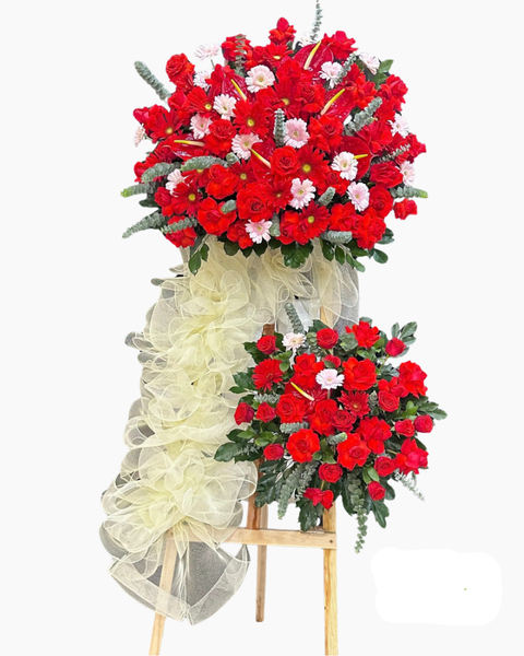 Hoa Chúc Mừng: Kệ Hoa Lá Lộc - HCM94 | Flosa
