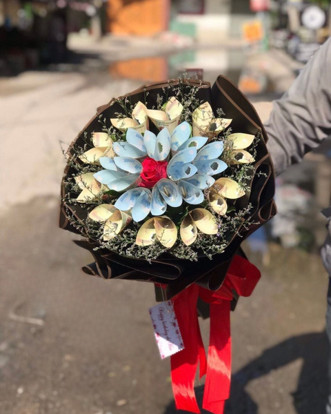 Hoa Tiền: Bó Hoa Tiền 10k & 20k  - BT28 - Hoa tặng mẹ