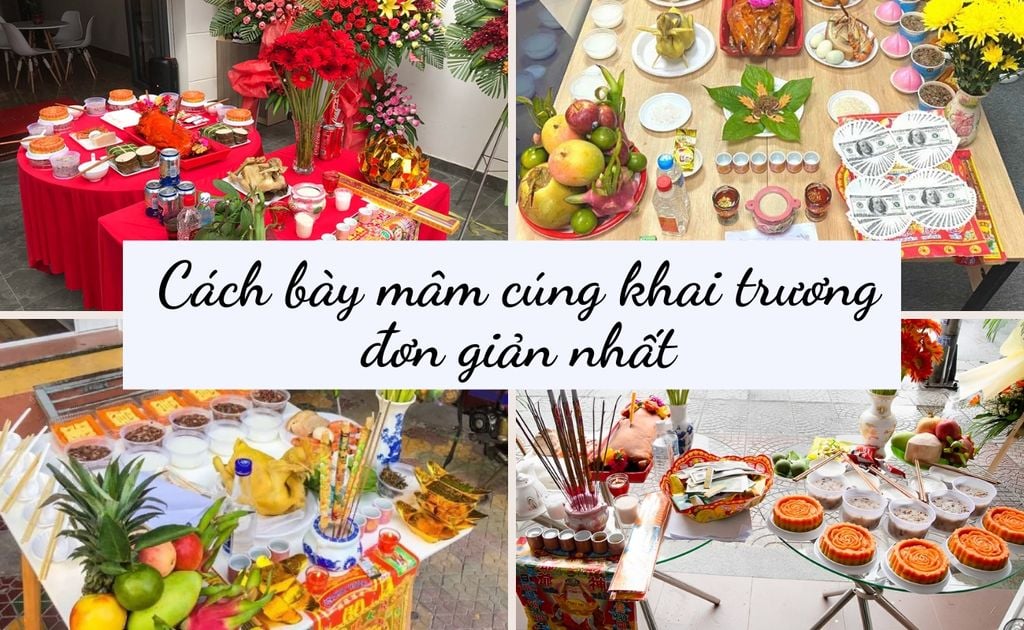 Cách Bày Mâm Cúng Khai Trương Đơn Giản Nhất 2026