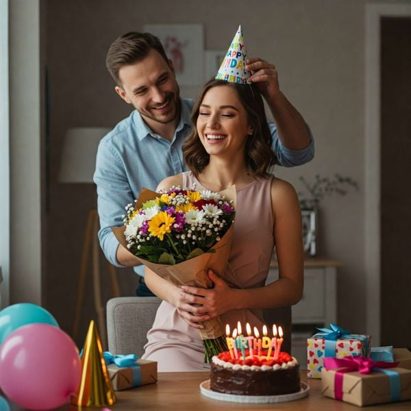Sinh nhật Vợ vui vẻ và rạng rỡ