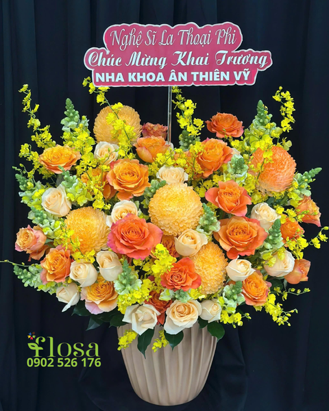 Hộp Hoa Tươi: Hoa Hộp Ánh Cam - HH82 | Flosa