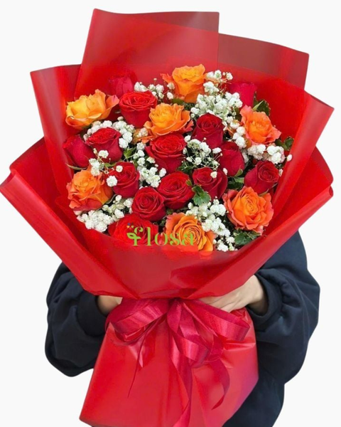 Hoa Bó Dài: Bó Hoa Rực Cháy Yêu Thương - HBD309
