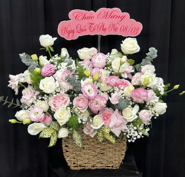 Giỏ Hoa Khai Trương: Giỏ Hoa Yêu Kiều - HG92