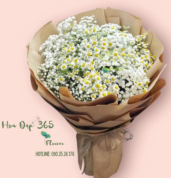Bó hoa baby mix cúc tana đáng yêu