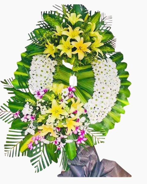 Hoa Chia Buồn: Giã Từ - HTL104 - Vòng Hoa Tang Lễ