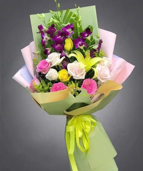  Bó Hoa Chúc Mừng - HBD131 