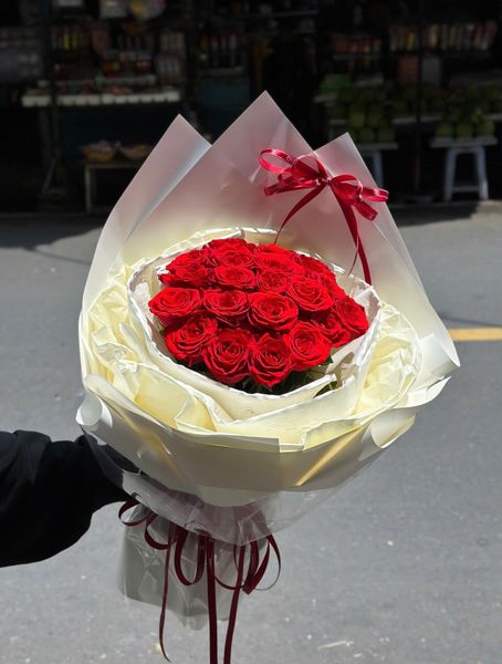 Hoa Bó Tròn: Bó Hoa Ngọn Lửa Tình Yêu - Hoa 20/10 - HBT92