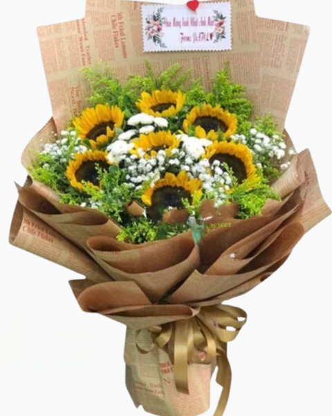  Bó Hoa Ánh Bình Minh - HBD144 - Hoa 20/10 