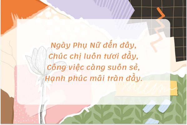 Một bài thơ ngắn nhưng chứa trọn vẹn tâm tình của người gửi