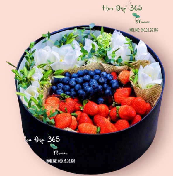 Hộp hoa mix trái cây vừa đẹp vừa tốt cho sức khỏe