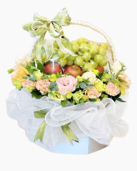Giỏ Trái Cây: Giỏ Trái Cây Hoa Tươi Tặng Gia Đình - GTC123
