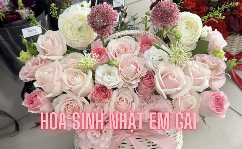 199+ Hoa chúc mừng sinh nhật em gái đẹp nhất, gợi ý loài hoa ý nghĩa