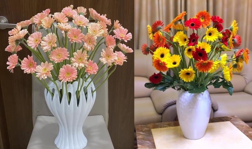 Cách cắm hoa đồng tiền để bàn thờ