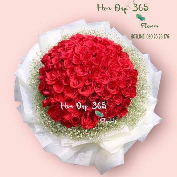 bó 99 đóa hoa hồng