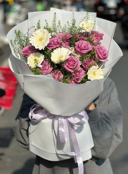 Hoa Bó Dài: Bó Hoa Xinh Yêu  - HBD361