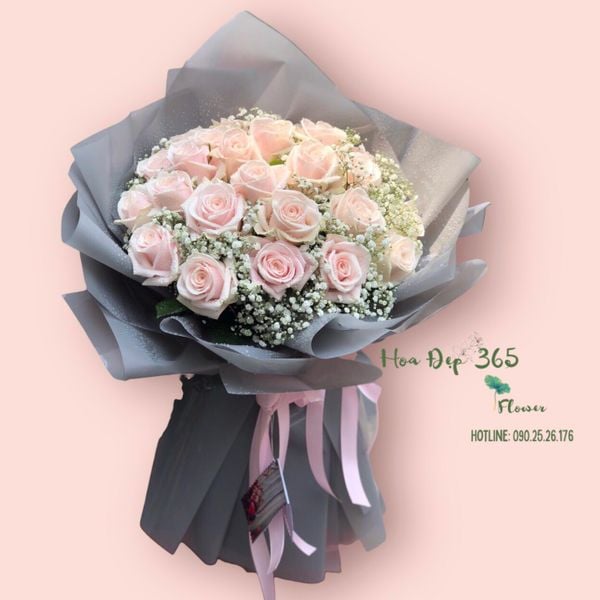 Bó Hoa Hồng Pastel